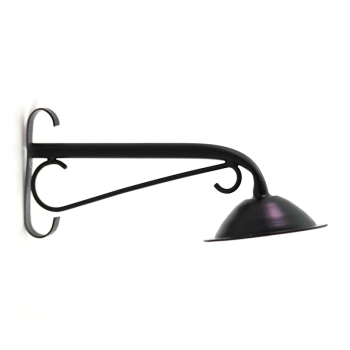 Farola envejecida color negro para belén 6 cm