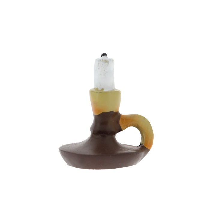 Bugia con candela per presepe 2,2x2,7 cm