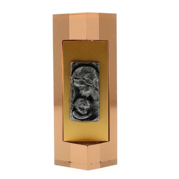 Quadretto Madonna con Bambino in plexiglass 10 cm