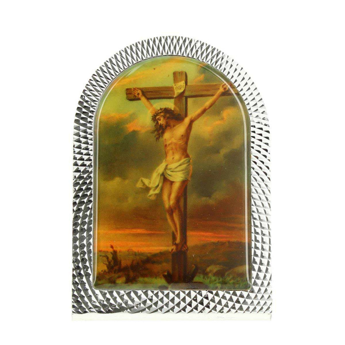 Cuadro de la cúpula de Jesús Crucificado 6x9 cm Cuadro de la cúpula de Jesús Crucificado 6x9 cm