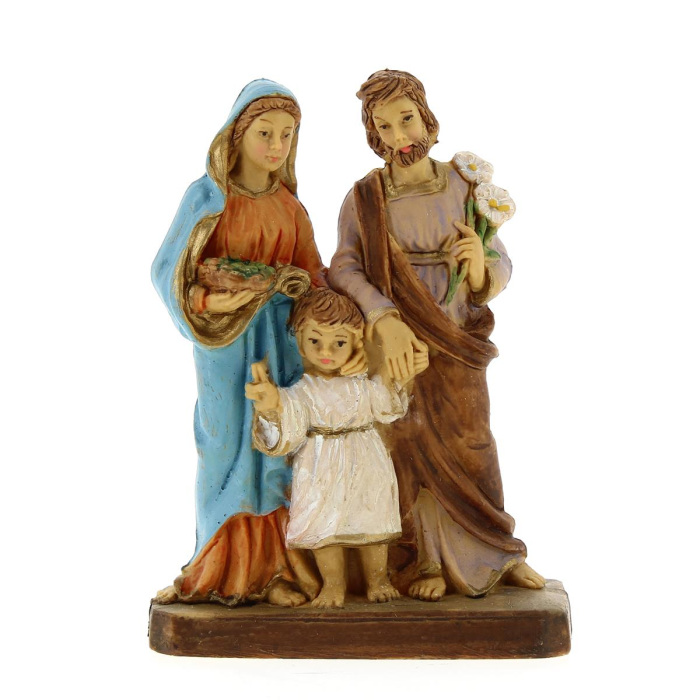 Statua Sacra Famiglia polietilene 12 cm Statua Sacra Famiglia polietilene 12 cm