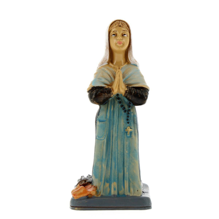 Statua Santa Bernadette polietilene 10 cm