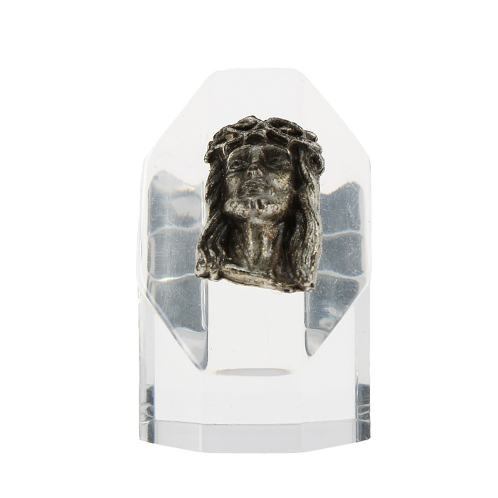 Tronco de plexiglás con el Rostro de Cristo 4 cm Tronco de plexiglás con el Rostro de Cristo 4 cm