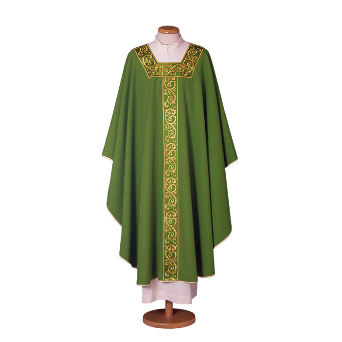 Casulla con estola cuello cuadrado Gamma