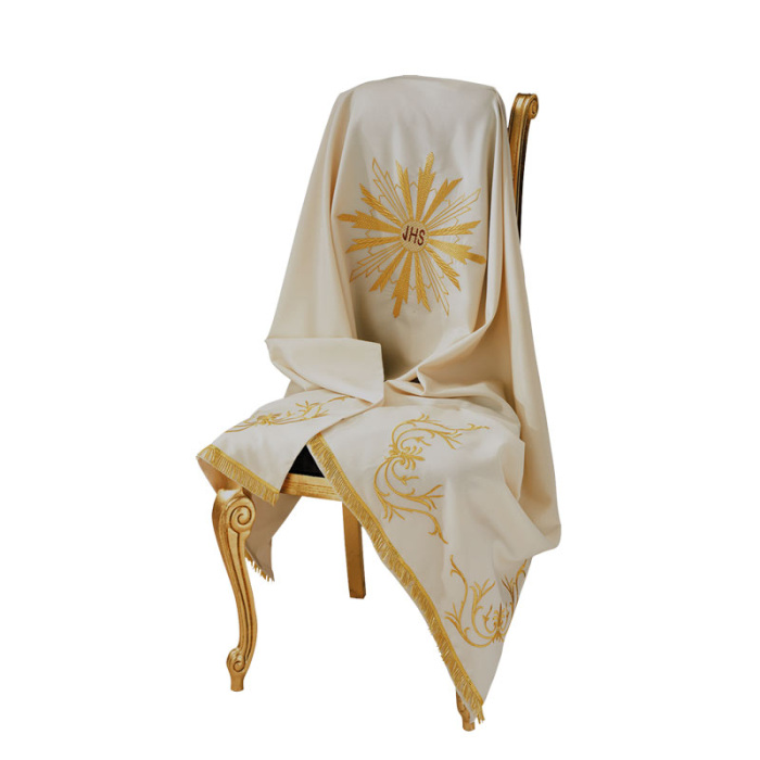 Humeral Veil JHS Rich Embroidery Pure Wool Gamma Humeral Veil JHS Rich Embroidery Pure Wool Gamma