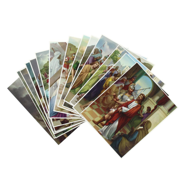 Via Crucis cards full series 15 stations 20x25 cm