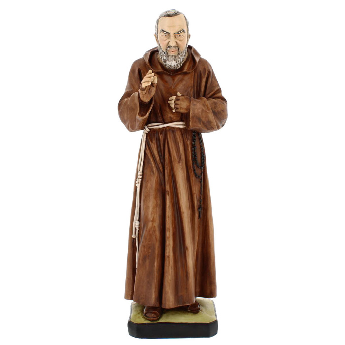 Estatua San Pio de resina pintada 60 cm