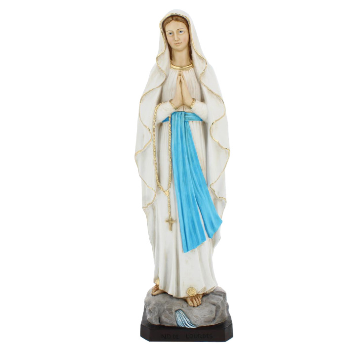 Statua Madonna di Lourdes resina dipinta 110 cm