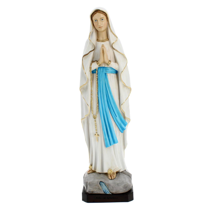 Statua Madonna di Lourdes resina dipinta 80 cm
