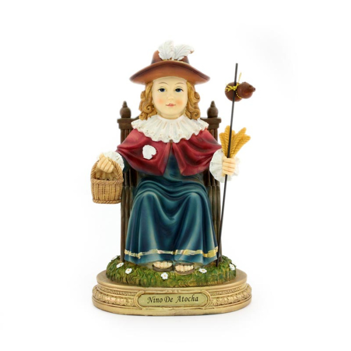 Santo Bambino di Atocha in resina 20,5 cm