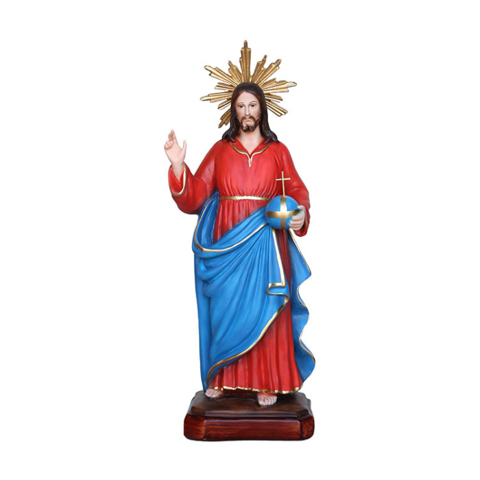 Statua Cristo Redentore in resina 50 cm