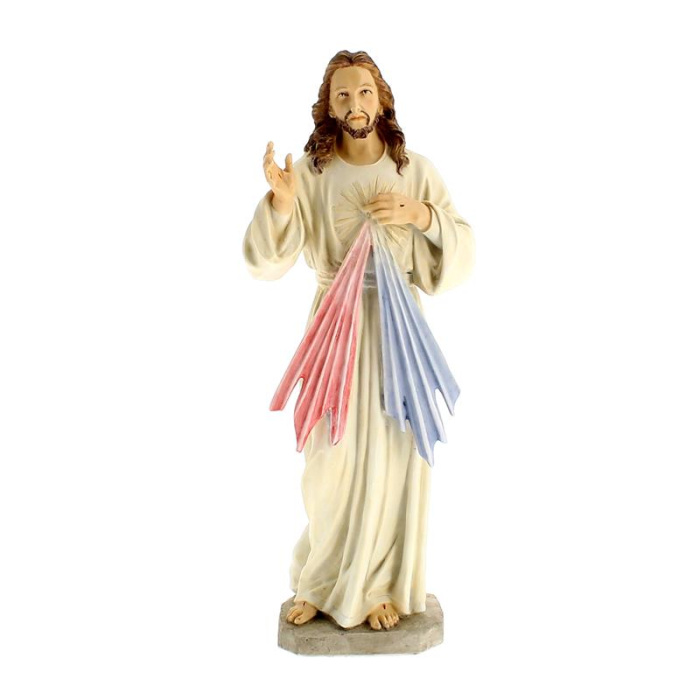 Merciful Jesus colored resin statue 21 cm Merciful Jesus colored resin statue 21 cm