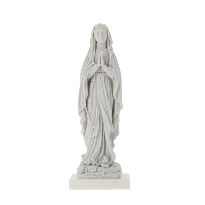 Statua Madonna di Lourdes bianca 17 cm