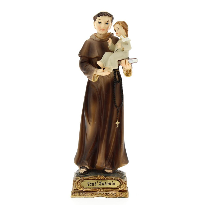 Statua Sant'Antonio di Padova in resina 14,5 cm