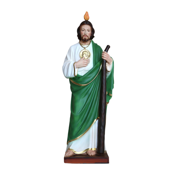 Statua San Giuda Taddeo in resina dipinta 40 cm