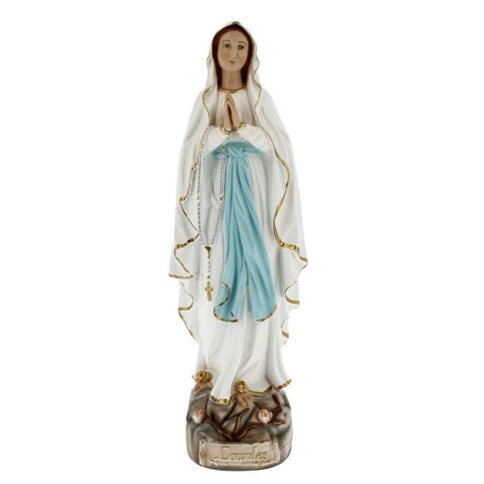 Statua Madonna di Lourdes resina dipinta 60 cm