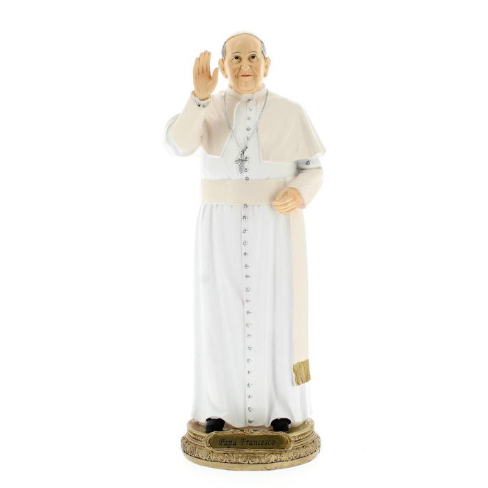 Estatua del Papa Francisco resina pintada. 30 cm Estatua del Papa Francisco resina pintada. 30 cm