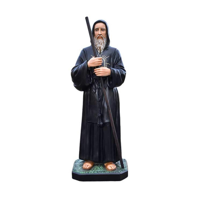 Statua San Francesco di Paola in resina dipinta 130 cm