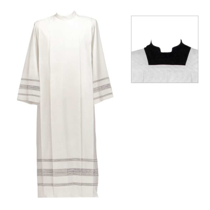 4 Folds Square Collar Surplice Gigliuccio Wool Blend Gamma 4 Folds Square Collar Surplice Gigliuccio Wool Blend Gamma