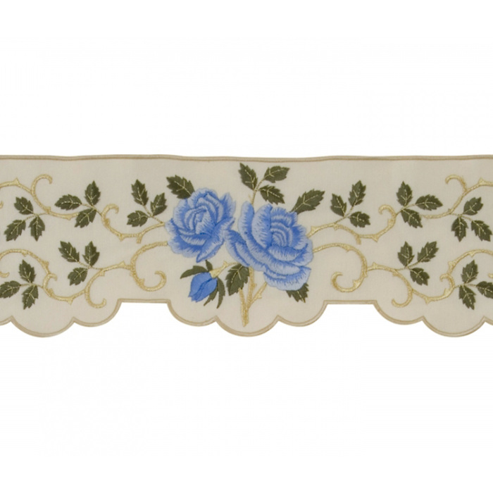 Puntilla para mantel de altar campo de flores y rosas 12 cm Chorus Puntilla para mantel de altar campo de flores y rosas 12 cm Chorus