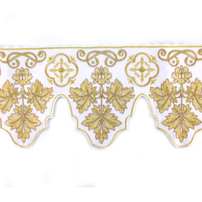 Border for altar cloth with Crosses and Leaves 19 cm
