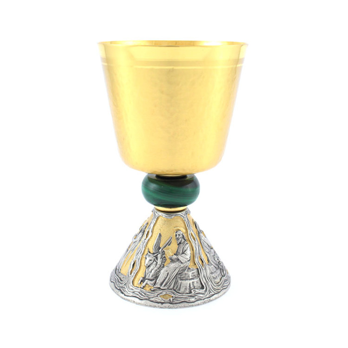 Cáliz 4 Evangelistas cincelado 18 cm Cáliz 4 Evangelistas cincelado 18 cm
