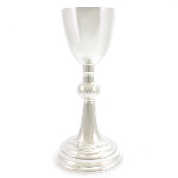 Cáliz de plata 800 con símbolo peces 24 cm Cáliz de plata 800 con símbolo peces 24 cm