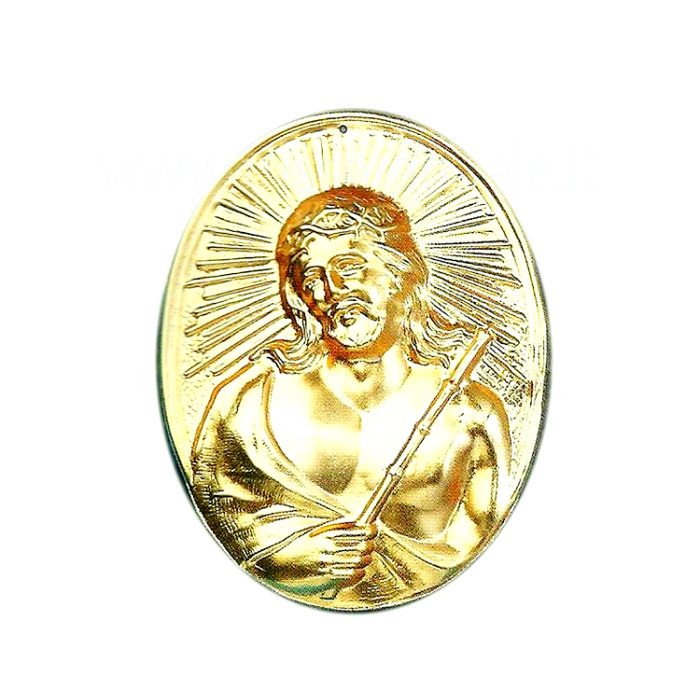 Confraternity Medallion Christ with Thorns 6x7 cm Confraternity Medallion Christ with Thorns 6x7 cm