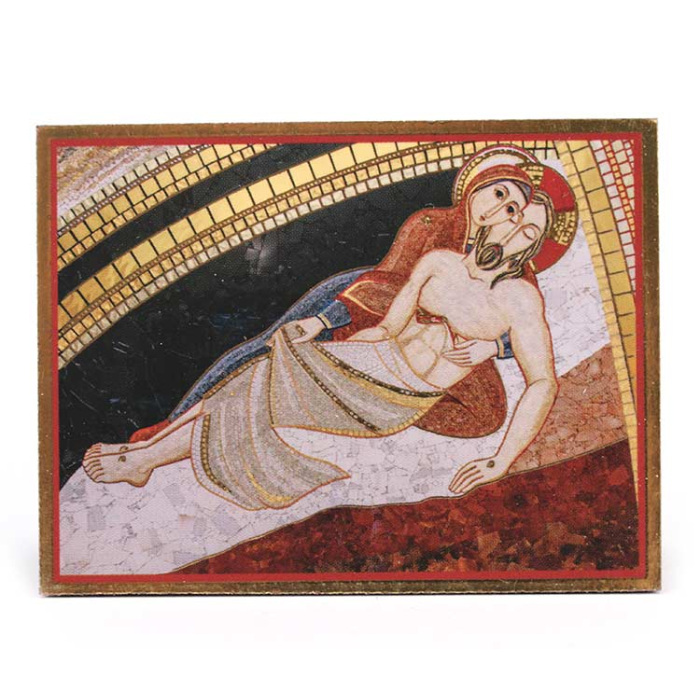 Rectangular Wooden Image Pietà 7.5x5.5 cm Rectangular Wooden Image Pietà 7.5x5.5 cm