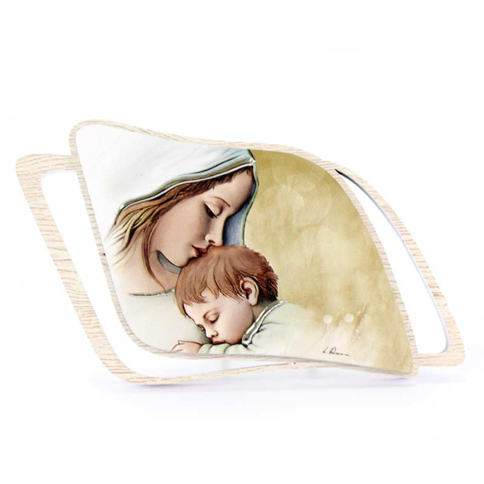 Cuadro Maternidad de madera 16x9 cm Cuadro Maternidad de madera 16x9 cm