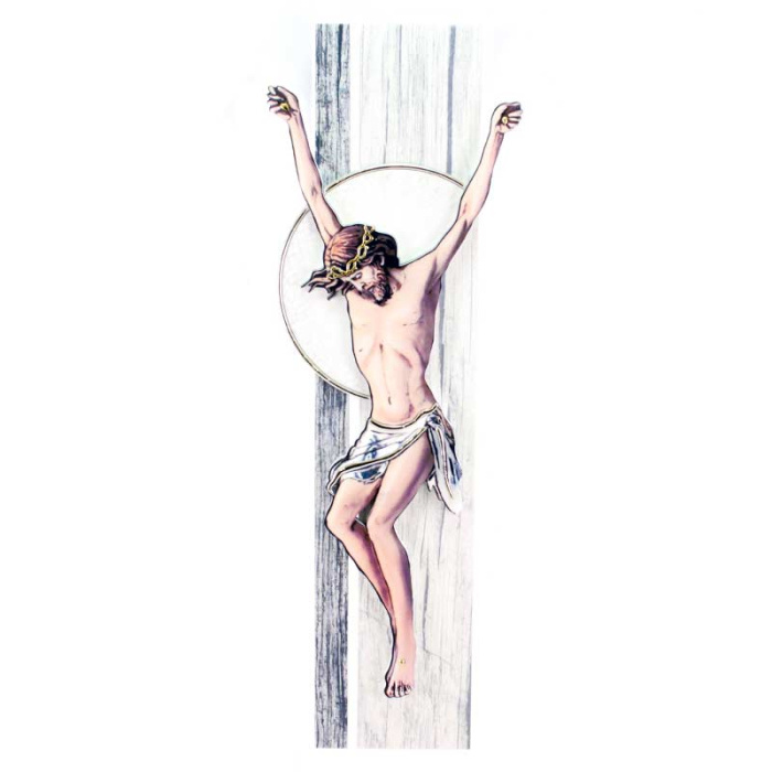 Cuadro Cristo estilizado coloración B 14x41 cm Cuadro Cristo estilizado coloración B 14x41 cm