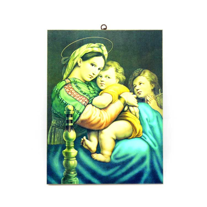 Quadro Madonna della Seggiola tela stampata 40X30 cm Quadro Madonna della Seggiola tela stampata 40X30 cm