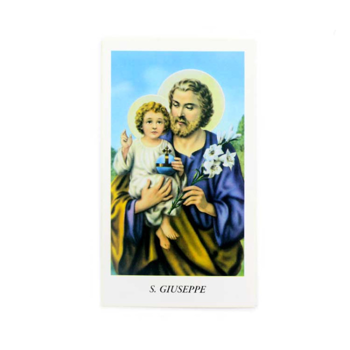Immagine San Giuseppe-A con preghiera 6x11 cm 100 pz