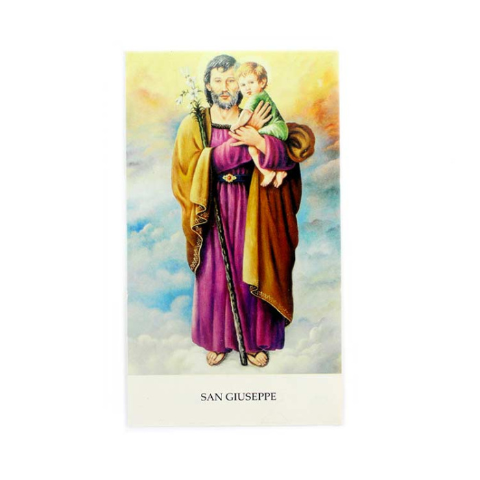 Immagine San Giuseppe-D con preghiera 6x11 cm 100 pz