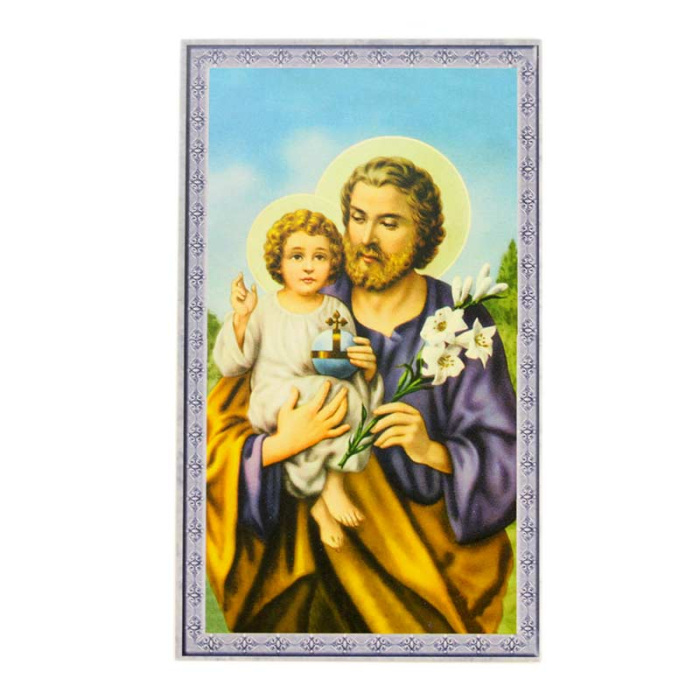 Imagen clásica de San José 7x12 cm 100 uds