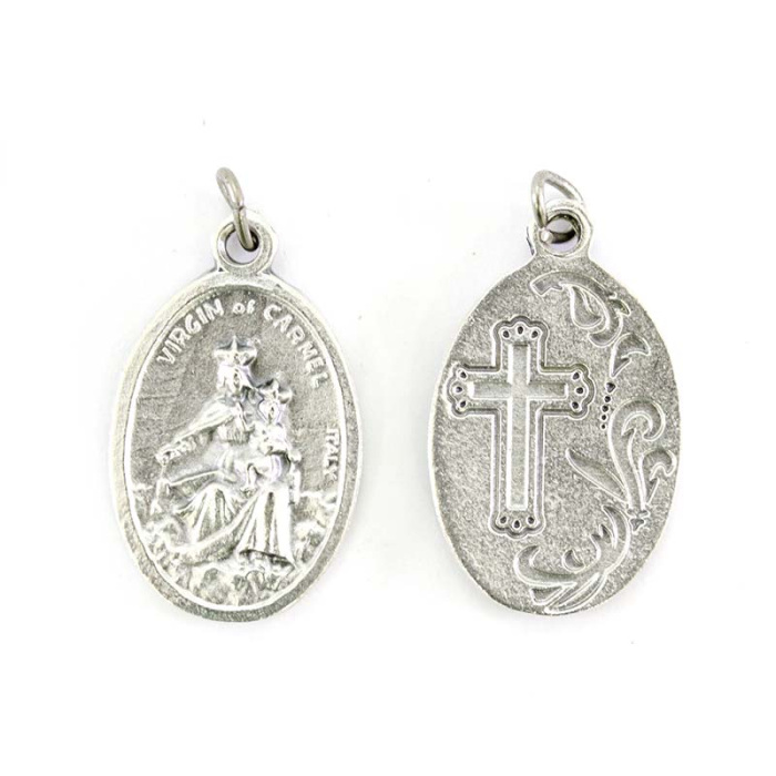 Medalla Nuestra Señora del Carmen y Cruz 1,6x2,2 cm