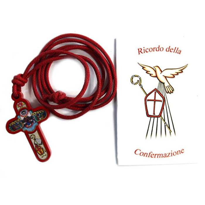 Croce Pentecoste in legno 4x2,5 cm