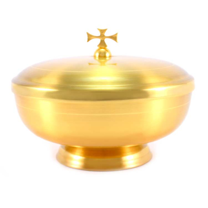 Golden Satinized Ciborium 11 cm diameter 14 cm Golden Satinized Ciborium 11 cm diameter 14 cm