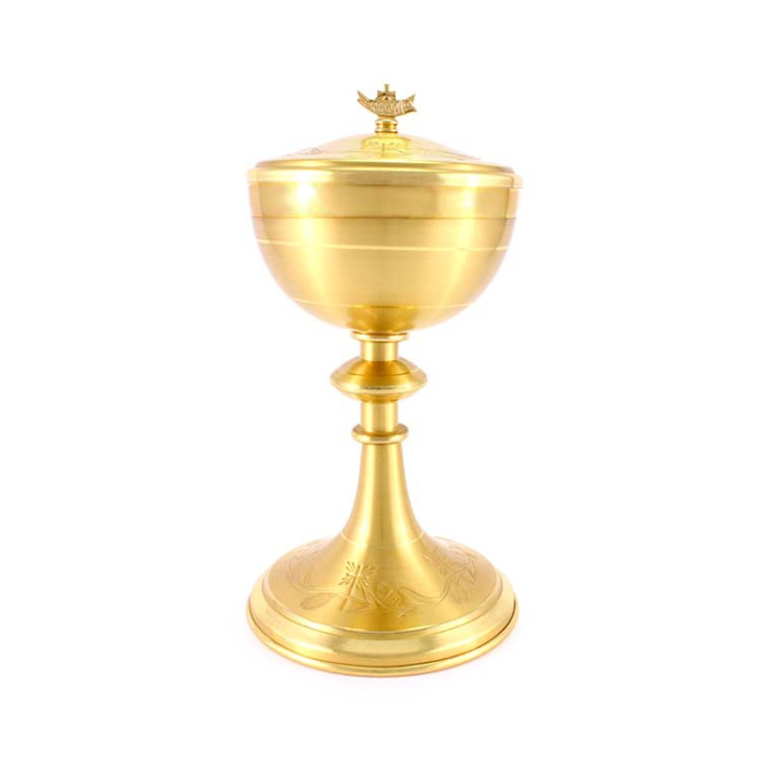 Golden Brass Ciborium Spikes 26 cm diameter 12 cm Golden Brass Ciborium Spikes 26 cm diameter 12 cm