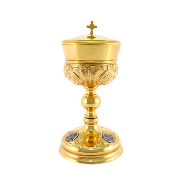 Brass Ciborium Evangelists Medallions 24 cm