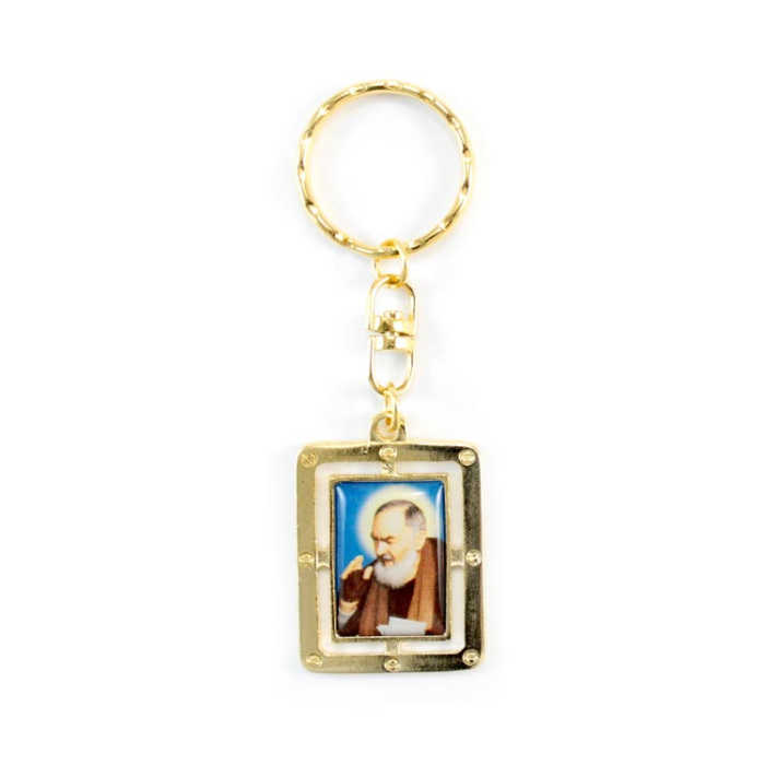 Golden Keyring St. Pio 3x8 cm Golden Keyring St. Pio 3x8 cm