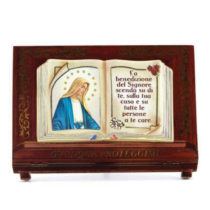 Cuadro personalizado libro de madera 8x11,5x3,5 cm