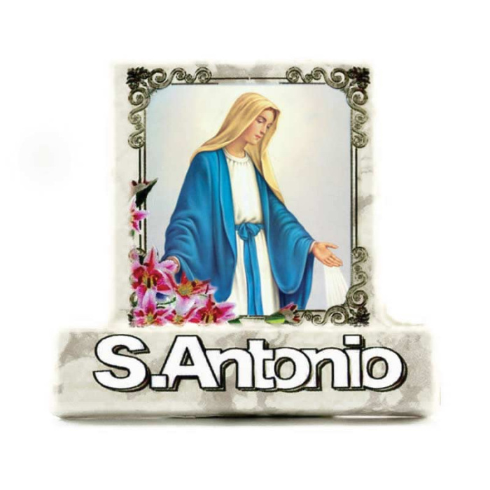 Quadretto personalizzato in ceramica con scritta 8x5,5x2 cm