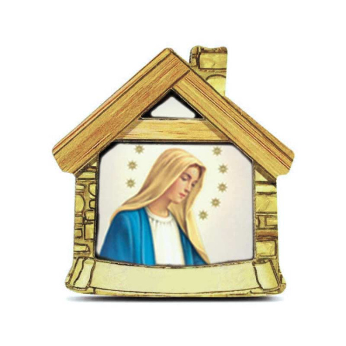 Personalized Wood Magnet house 6.5x6.5x2.5 cm Personalized Wood Magnet house 6.5x6.5x2.5 cm