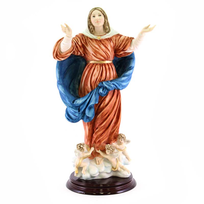 Assumpted Virgin Colored Resin Statue 40 cm Assumpted Virgin Colored Resin Statue 40 cm