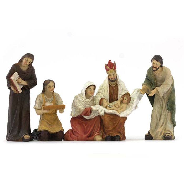 Pesebre de Pascua escena de la Circuncisión 9 cm Pesebre de Pascua escena de la Circuncisión 9 cm