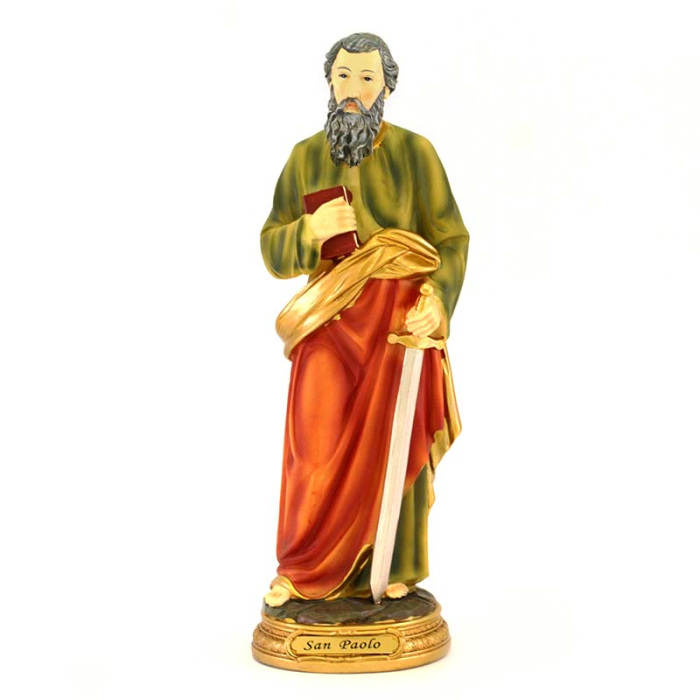 St. Paul colored resin statue 30 cm St. Paul colored resin statue 30 cm
