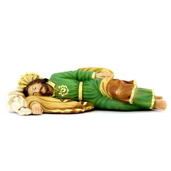 Saint Joseph sleeping statue in resin 20 cm