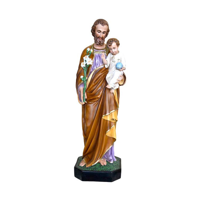 Statua San Giuseppe in vetroresina 130 cm