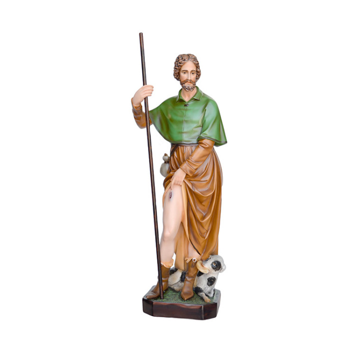 Statua San Rocco in resina 100 cm
